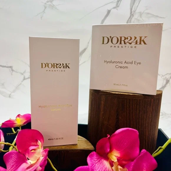 Prestige Hyaluronic Acid Eye Cream and Serum Set-D’OR 24K Brand New in Wrapping